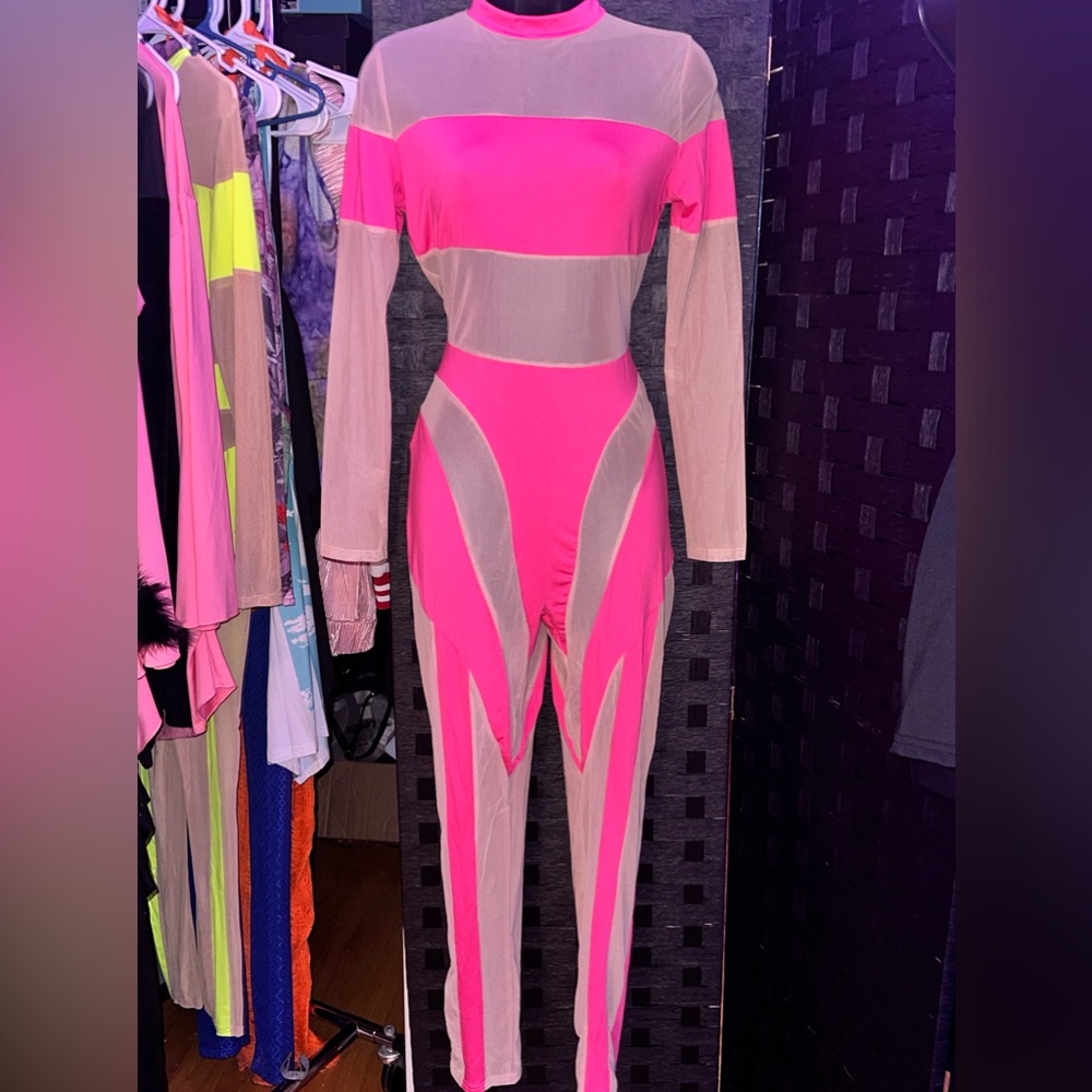 Bodysuit mean neon size L